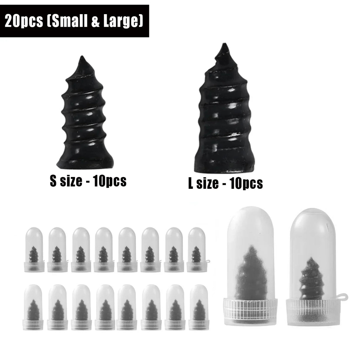 Spiral Tire Repair Plugs Rubber Screw Nails Puncture Patch Kit Quick Fix for Car Motorcycle Bike Vacuum Tires Tubeless
