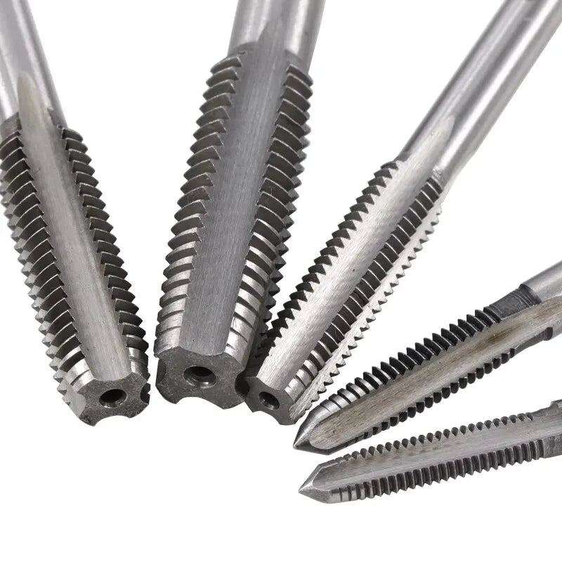 5pc Hand Straight Groove Thread Tap M3 to M8 Quick Tapping and Internal Thread Hardware Tool Set