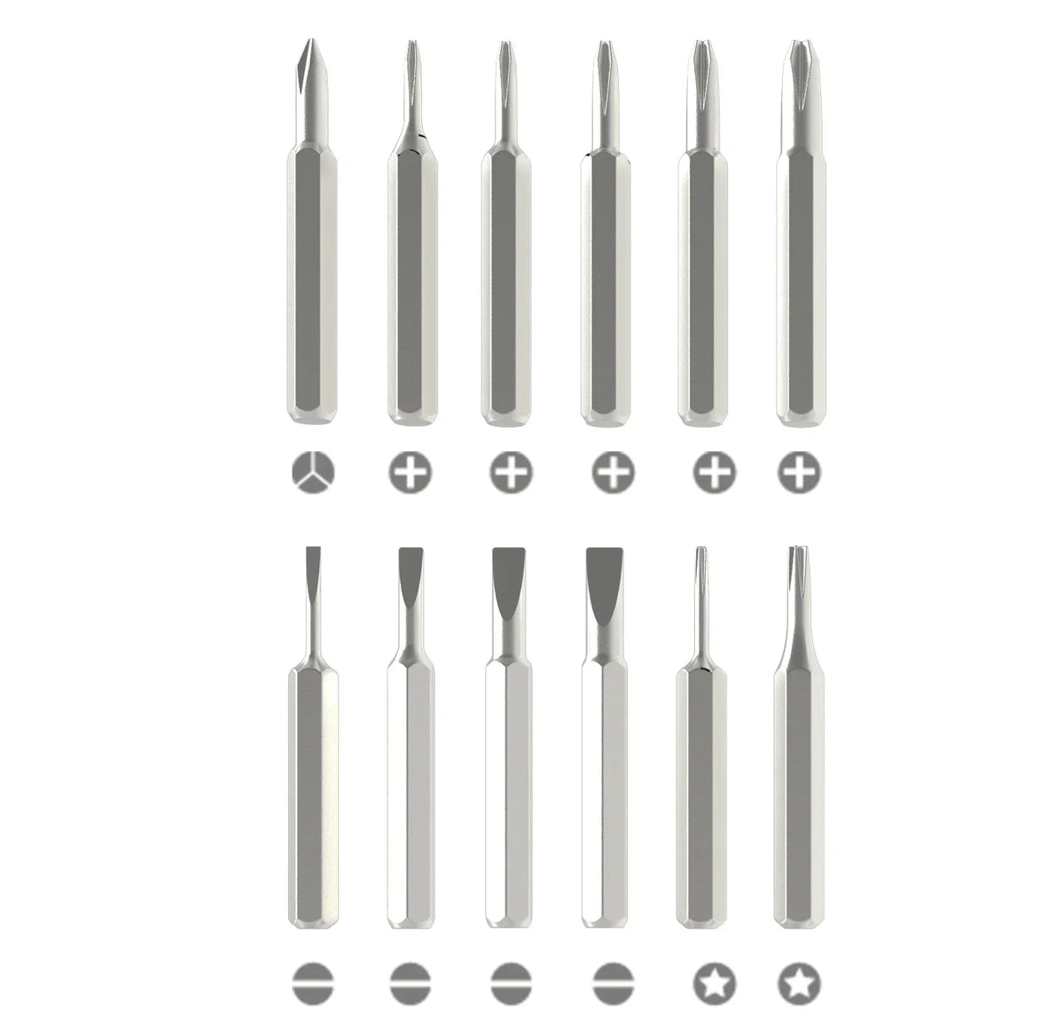 25 in 1 Magnetic Precision Screwdriver Set Mini Tools Kit for Mobile Phone PC Repair Professional Hardware with 24 Torx Hex Bits
