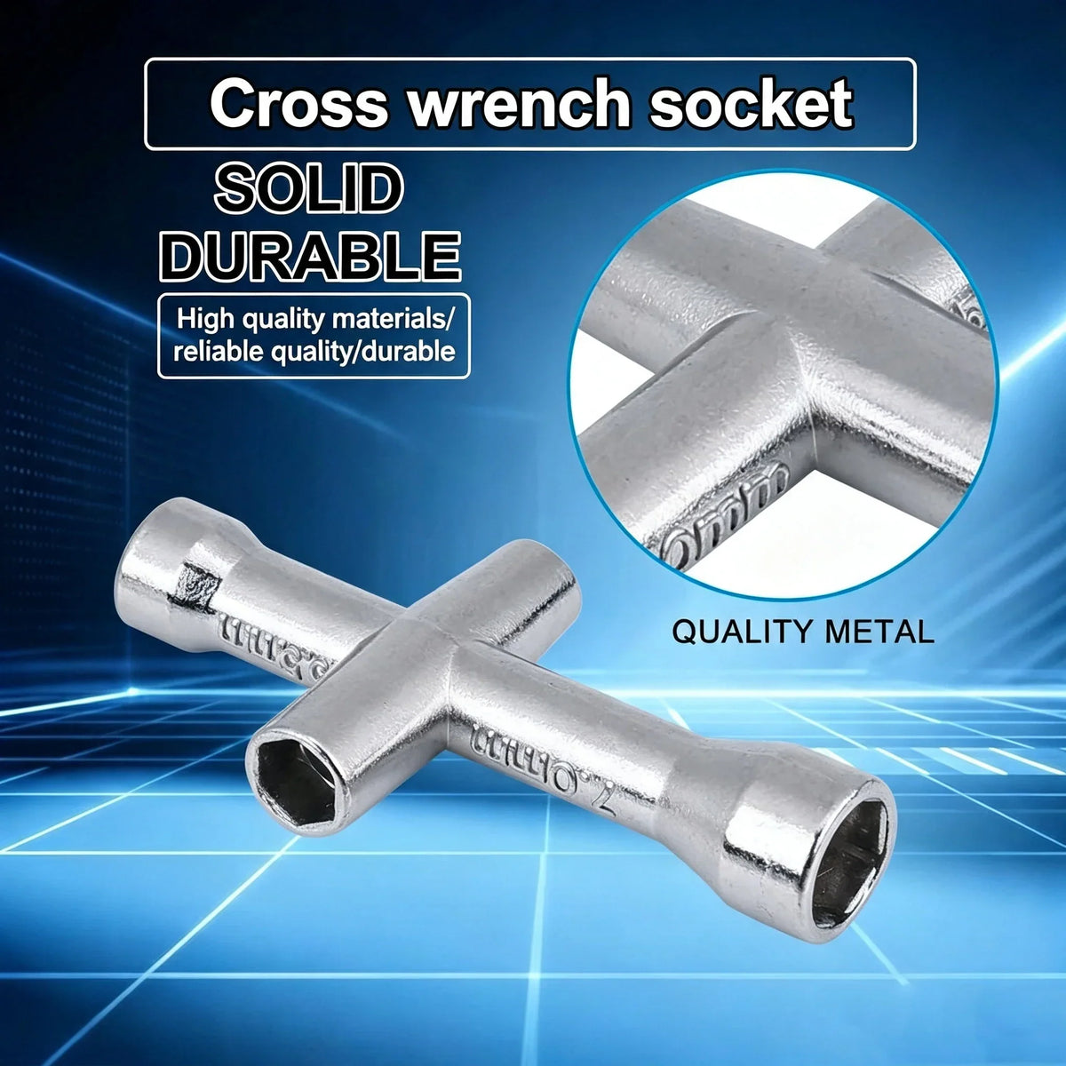 4 in 1 3D Printer Nozzle Tool M2 M2.5 M3 M4 Screw Nut Hexagonal Cross Wrench For E3D V5 V6 Bambu X1 P1 A1 Nozzle Mini Spanner